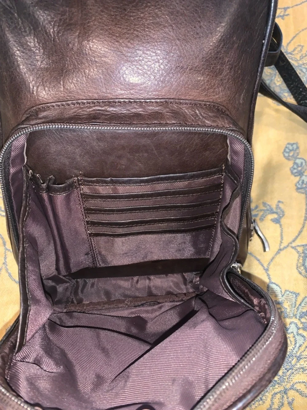 Osgoode Marley Small Genuine Leather bag Brown 9 1/2” X 11”